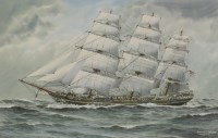 Lot 367 - George Wiseman (c.1906-1986) 
'SOVEREIGN OF THE SEAS' 
Signed l.r.