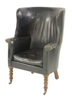 Lot 647 - A George III tub armchair