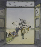 Lot 361 - John P Smith (contemporary)
ADVERTISING PERSIL IN A WAR SURPLUS SE5 AIRCRAFT
Signed l.l.