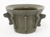 Lot 202 - A Spanish bronze mortar