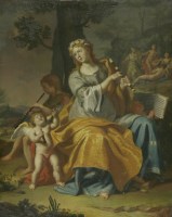 Lot 375 - Circle of Adriaen Van Der Werff (1659-1722)
A MUSICAL COMPANY
Oil on copper
25 x 20cm