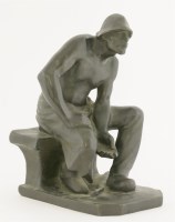 Lot 164 - A bronze of a blacksmith