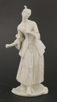 Lot 56 - A Komodie white porcelain figure