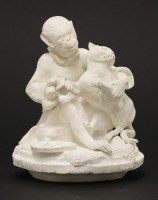 Lot 78 - A Minton bisque figure