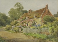 Lot 350 - Henry John Sylvester Stannard (1870-1951)
A COTTAGE GARDEN
Signed l.l.