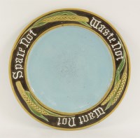 Lot 27 - A Minton majolica bread plate