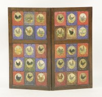 Lot 190 - A two-panel screen
