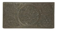 Lot 210 - A carved oak panel