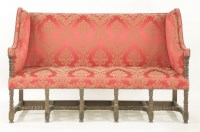 Lot 542 - A walnut settee