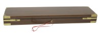 Lot 151 - A mahogany and brass-mounted shotgun case