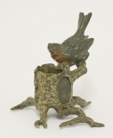 Lot 195 - An Austrian cold painted bronze vesta