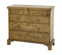 Lot 603 - A George I walnut bachelor's chest