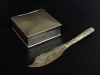 Lot 1262 - A silver cigarette box