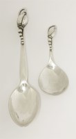 Lot 32 - Two Georg Jensen silver ‘Blossom’ pattern spoons