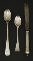 Lot 31 - A rare early 18th century small silver handled knife