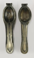 Lot 33 - A two part die in the making of a dognose pattern spoon