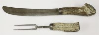 Lot 46 - A large pair of Victorian carvers