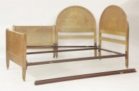 Lot 75 - A pair of Heal's oak single beds