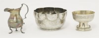 Lot 177 - A silver gilt salt