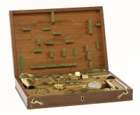 Lot 83 - A brass folding microscope