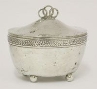 Lot 414 - An Austrian silver box with cover