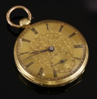 Lot 355 - An 18ct gold