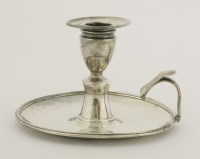 Lot 420 - A George III Irish silver chamberstick