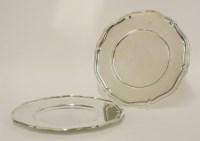 Lot 529 - A set of eight German silver plates