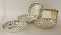 Lot 534 - A German silver entrée dish