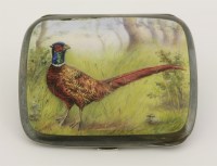 Lot 537 - A German silver and enamel cigarette case