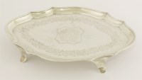 Lot 483 - A George III silver stand