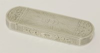 Lot 554 - A George III silver toothpick case