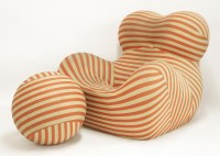 Lot 485 - An 'Up' chair and ottoman