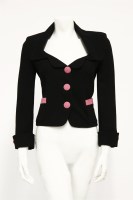 Lot 1285 - A Maick Harold black velvet evening jacket