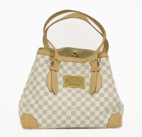 Lot 1098 - A Louis Vuitton Azur canvas 'Hampstead MM' handbag