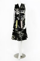 Lot 1236 - A Bill Gibb faux fur and leather ensemble