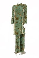 Lot 1307 - A Kenzo green Persian lamb style jacket