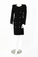Lot 1312 - An Hermès of Paris red wool jacket with matching pencil skirt
