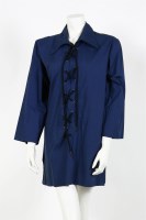Lot 1314 - An Aquascutum cream and brown check mid-length coat