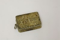 Lot 566 - A Victorian silver-gilt castle top vinaigrette