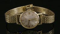 Lot 368 - A ladies' 18ct gold Bulova mechanical strap watch