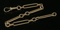 Lot 129 - An 18ct gold fetter and three bracelet