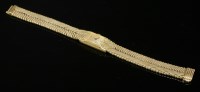 Lot 212 - A ladies' 18ct rose gold Boucheron mechanical bracelet watch