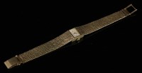 Lot 365 - A ladies' 9ct gold Hamilton mechanical bracelet watch
