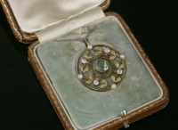 Lot 91 - A cased Edwardian tourmaline