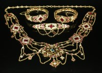 Lot 248 - An Indian high carat gold synthetic ruby