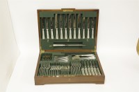 Lot 472 - An Elizabeth II silver canteen