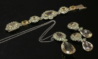 Lot 117 - An Arts & Crafts citrine and peridot