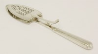 Lot 491 - A George III silver asparagus server