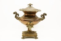Lot 238 - A Victorian copper samovar